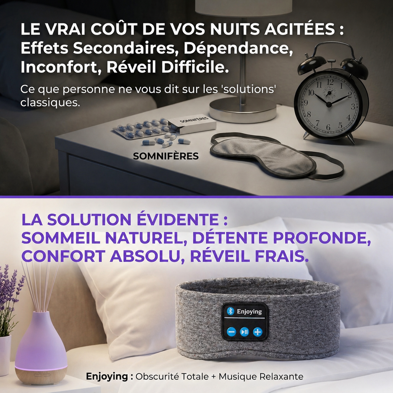 SleepBand Essentiel - bandeau sommeil réparateur Bluetooth