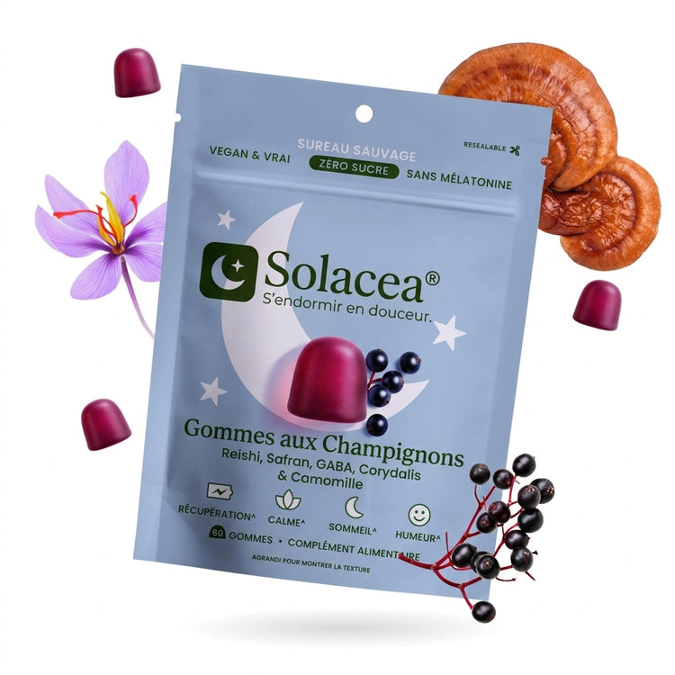 SleepGum Solacea : Gummies sommeil aux champignons