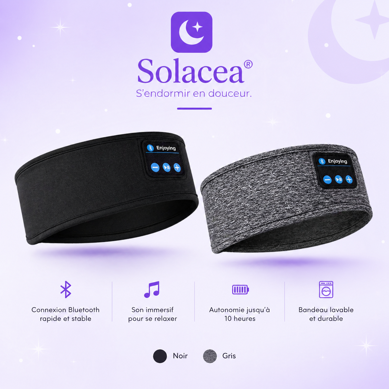 SleepBand Essentiel - bandeau sommeil réparateur Bluetooth