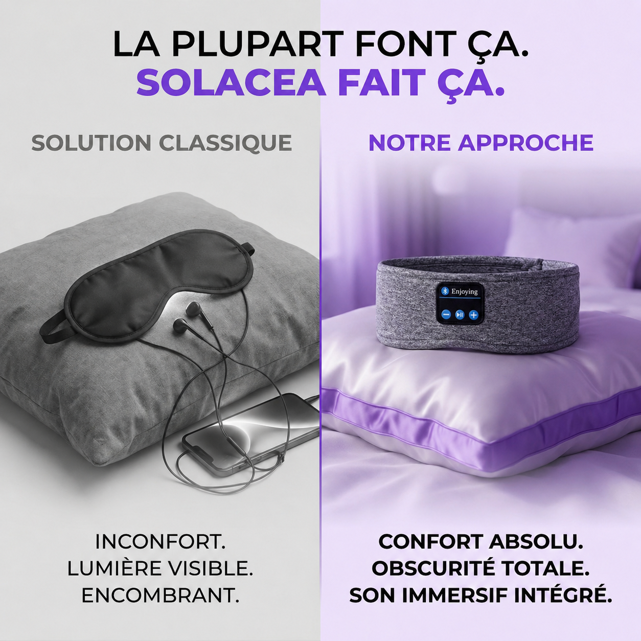 SleepBand Essentiel - bandeau sommeil réparateur Bluetooth