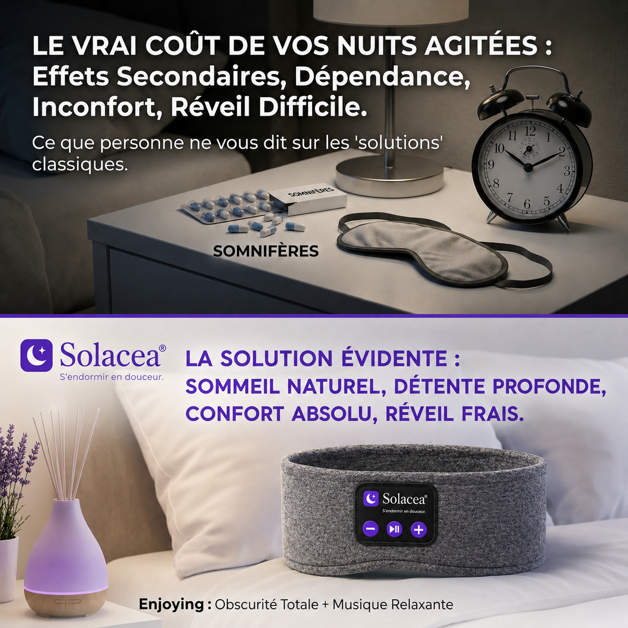 SleepBand Essentiel - bandeau sommeil réparateur Bluetooth