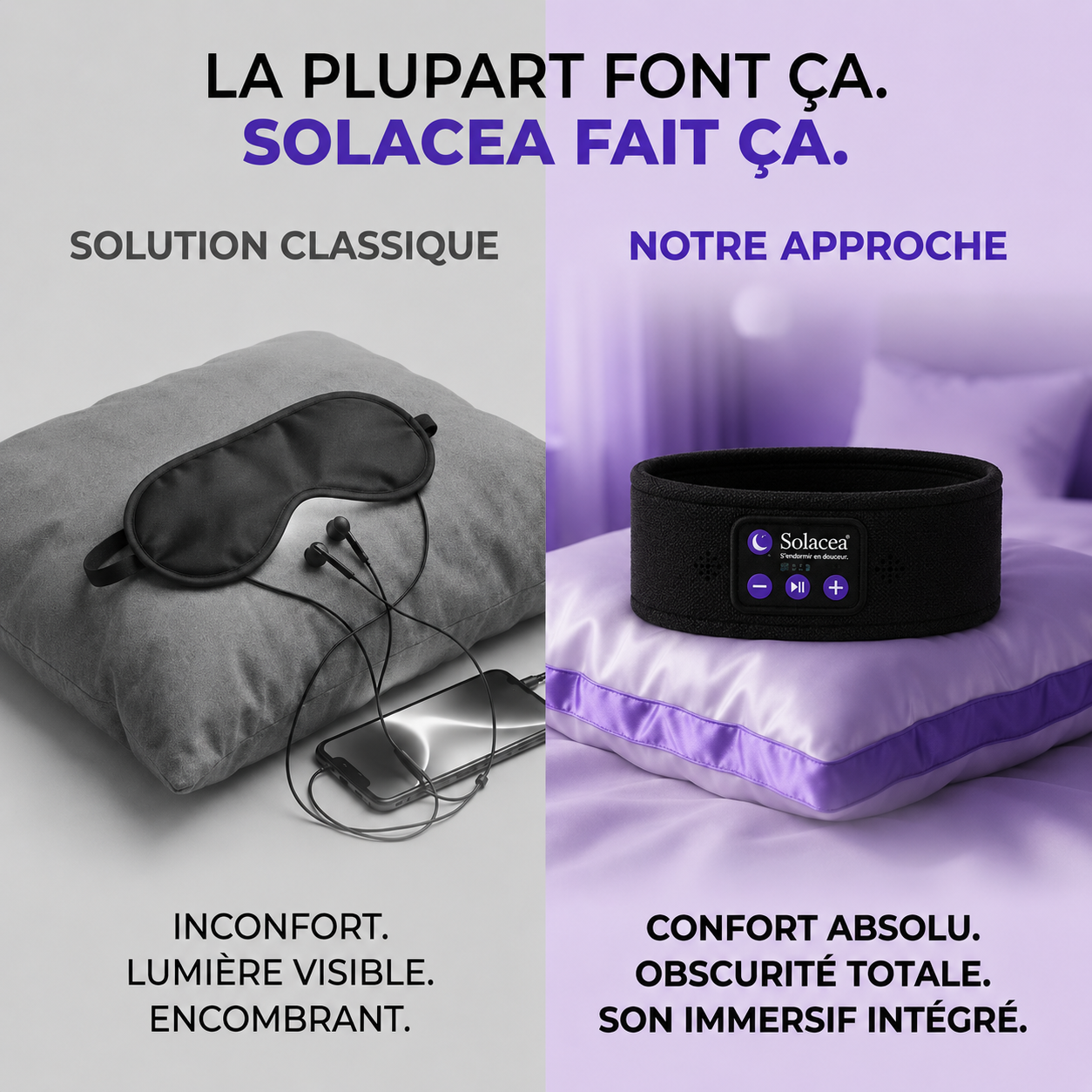 SleepBand Essentiel - bandeau sommeil réparateur Bluetooth